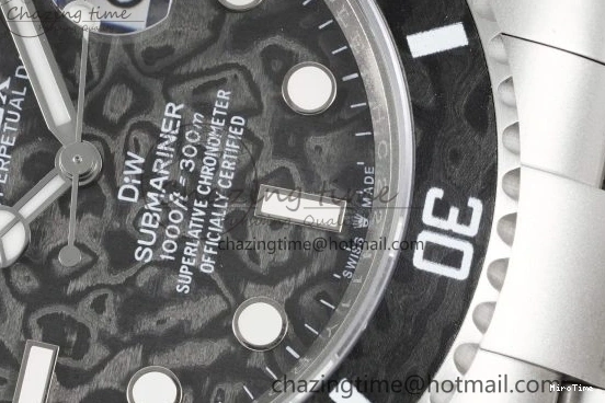 MiroTime 0219 Submariner Sandblasted DIWF Best Edition Carbon Bezel Carbon Dial Dial on SS Bracelet VR ModernLook 2064